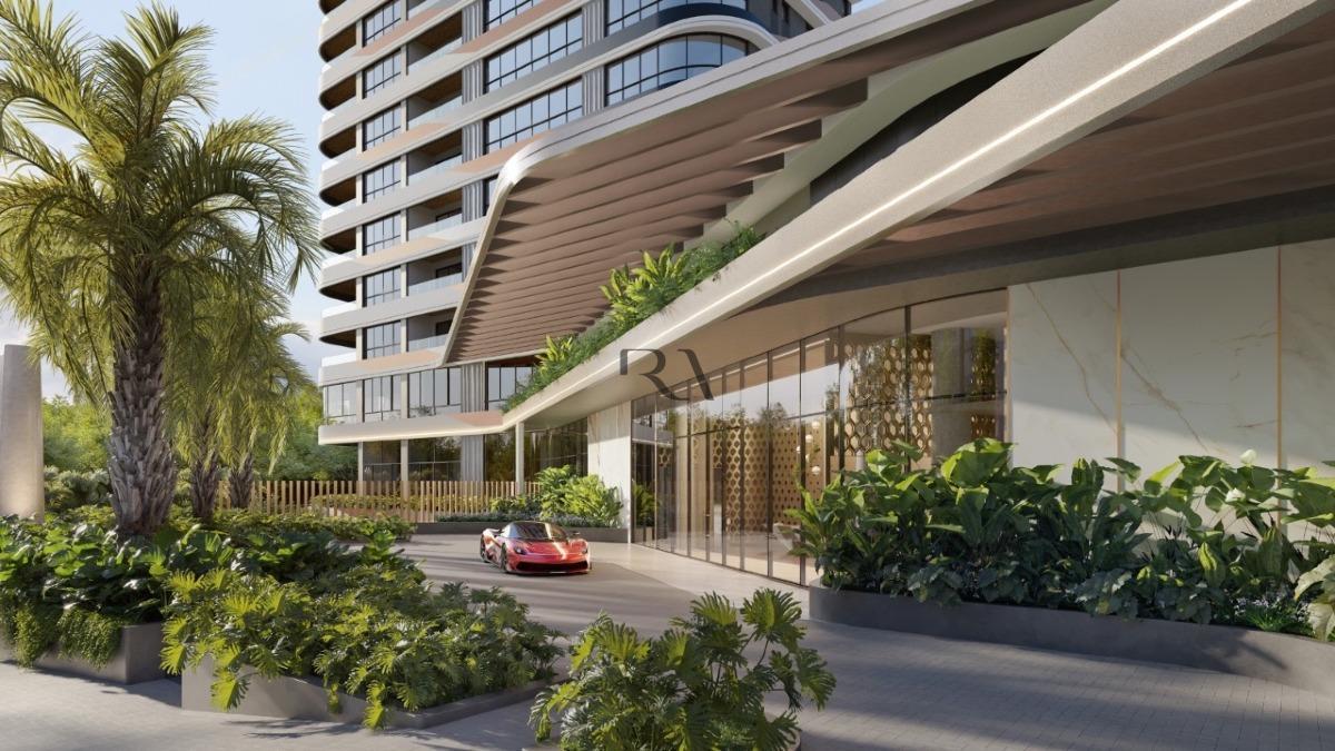 Fachada do empreendimento Plaenge Design by Pininfarina, no Ecoville, em Curitiba