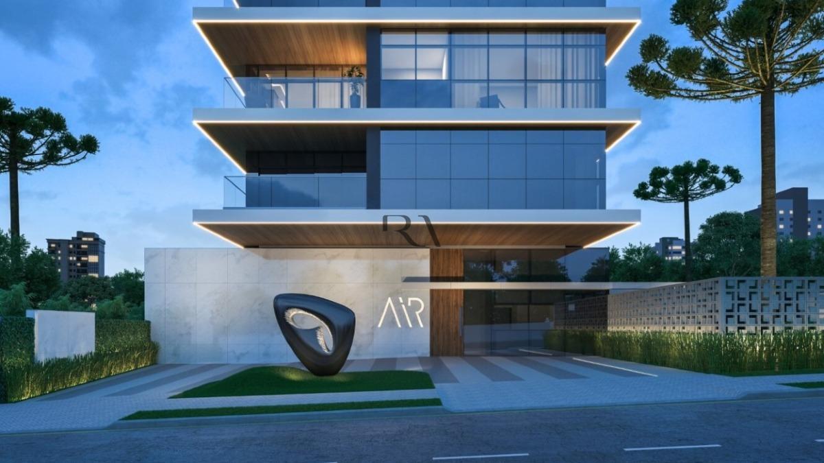 Fachada de apartamento de 190 m² à venda no Cabral, em Curitiba