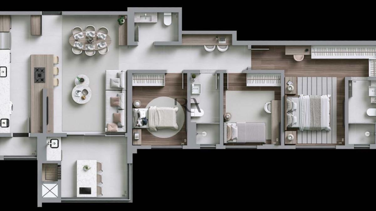 Apartamento de 107m² no Artis Plaenge |  Design e conforto em cada detalhe