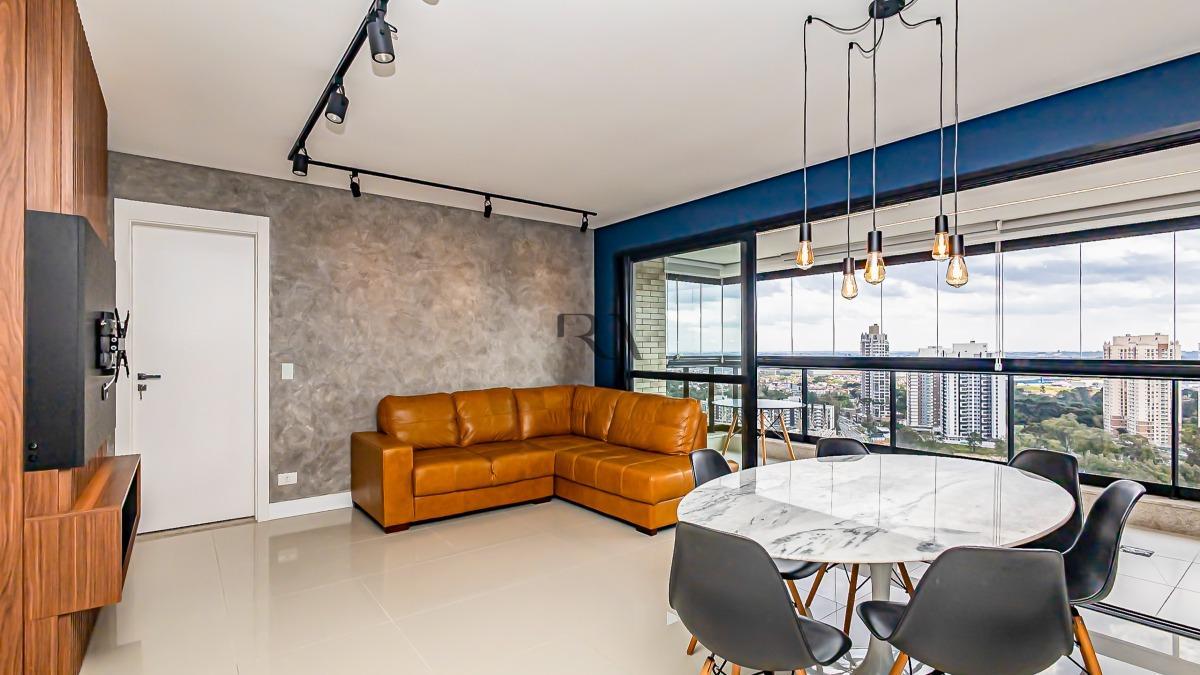 Apartamento mobiliado no Ecoville | 109 m², vista definida e 2 vagas